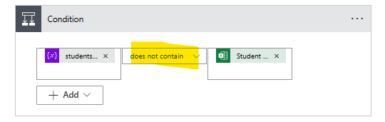 condition in power automate
