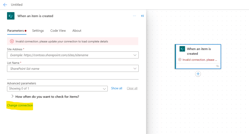 connections in power automate