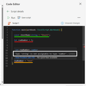 Variables in Office Scripts – Digital Mill