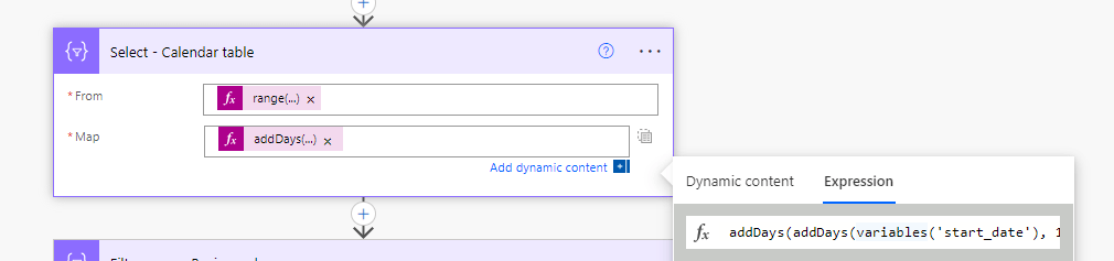 changes in select action in power automate