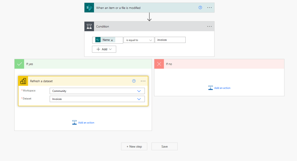 condition in power automate