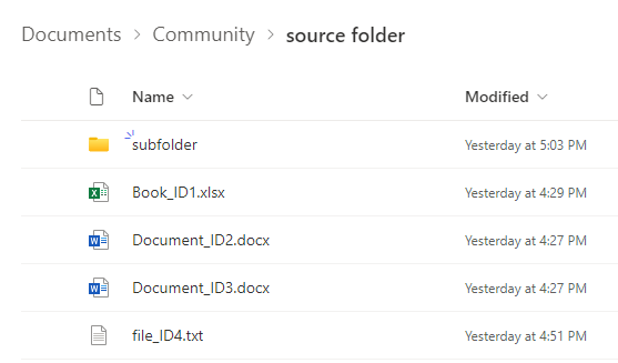 folder in sharepoint document library
