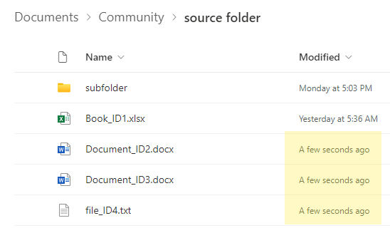 test changes in different files