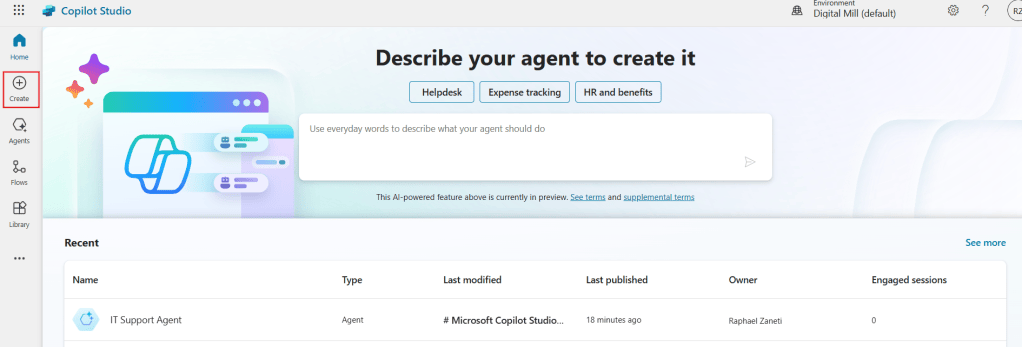 Creating Customized AI Agents in Copilot Studio – Digital Mill