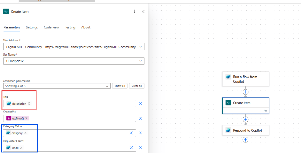 populate sharepoint list with power automate