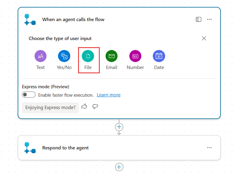 file type in agent flow trigger