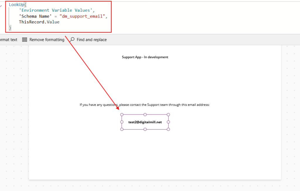 environment variable in power apps