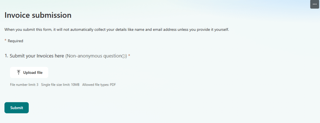 microsoft form question