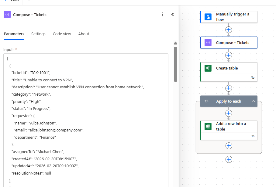 How to Add or Update Rows in Excel Tables Created Dynamically in Power ...