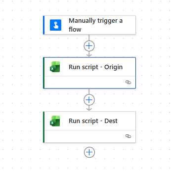 power automate flow with office scripts