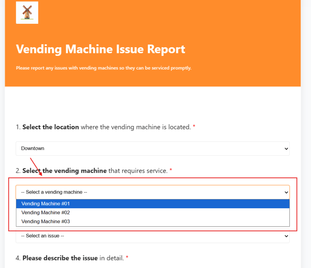dynamic options in html form hosted in power automate