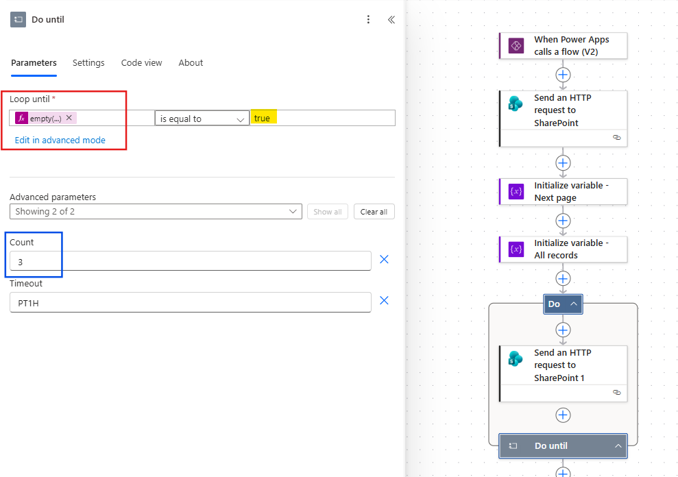 do until loop in power automate