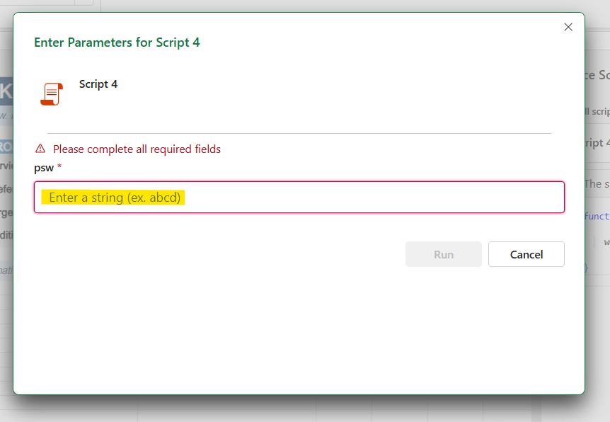 user prompted to enter dynamic passowrd